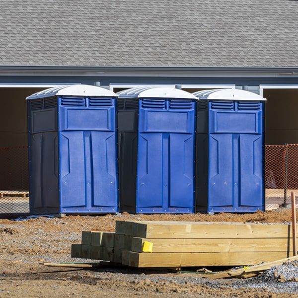 what is the expected delivery and pickup timeframe for the portable toilets in Ladson